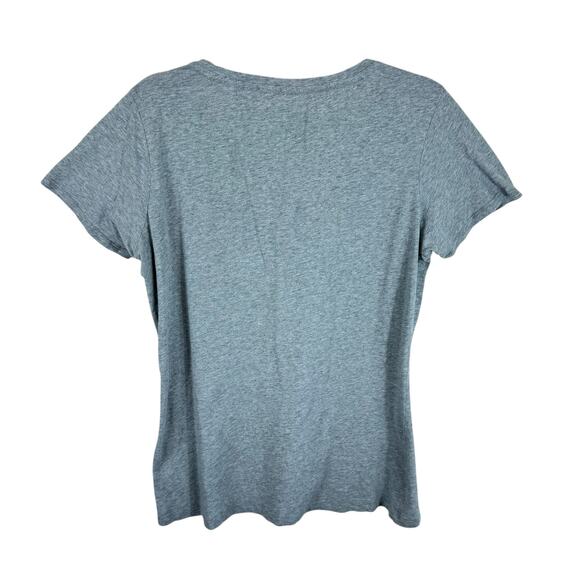 Pact 100% Organic Cotton Gray Scoop Neck Lightweight Short Sleeve T-Shirt Size L - Picture 2 of 3